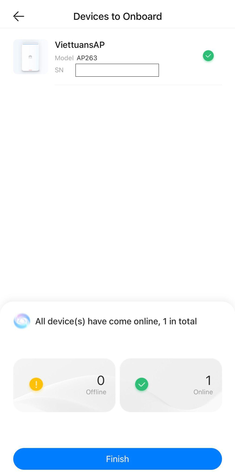 Hoàn tất cấu hình