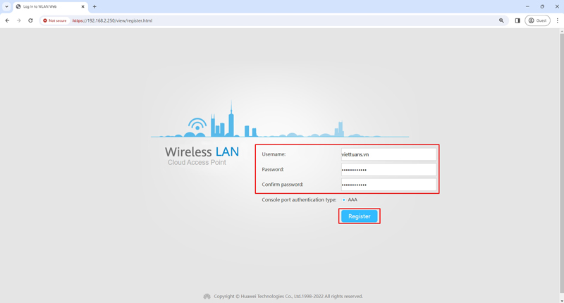 Thiết lập tài khoản