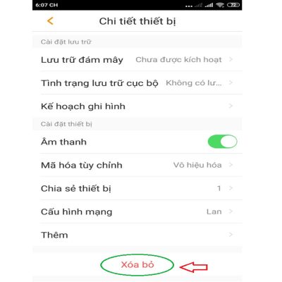 Xoa Tai Khoan Da Gan Vao Imou